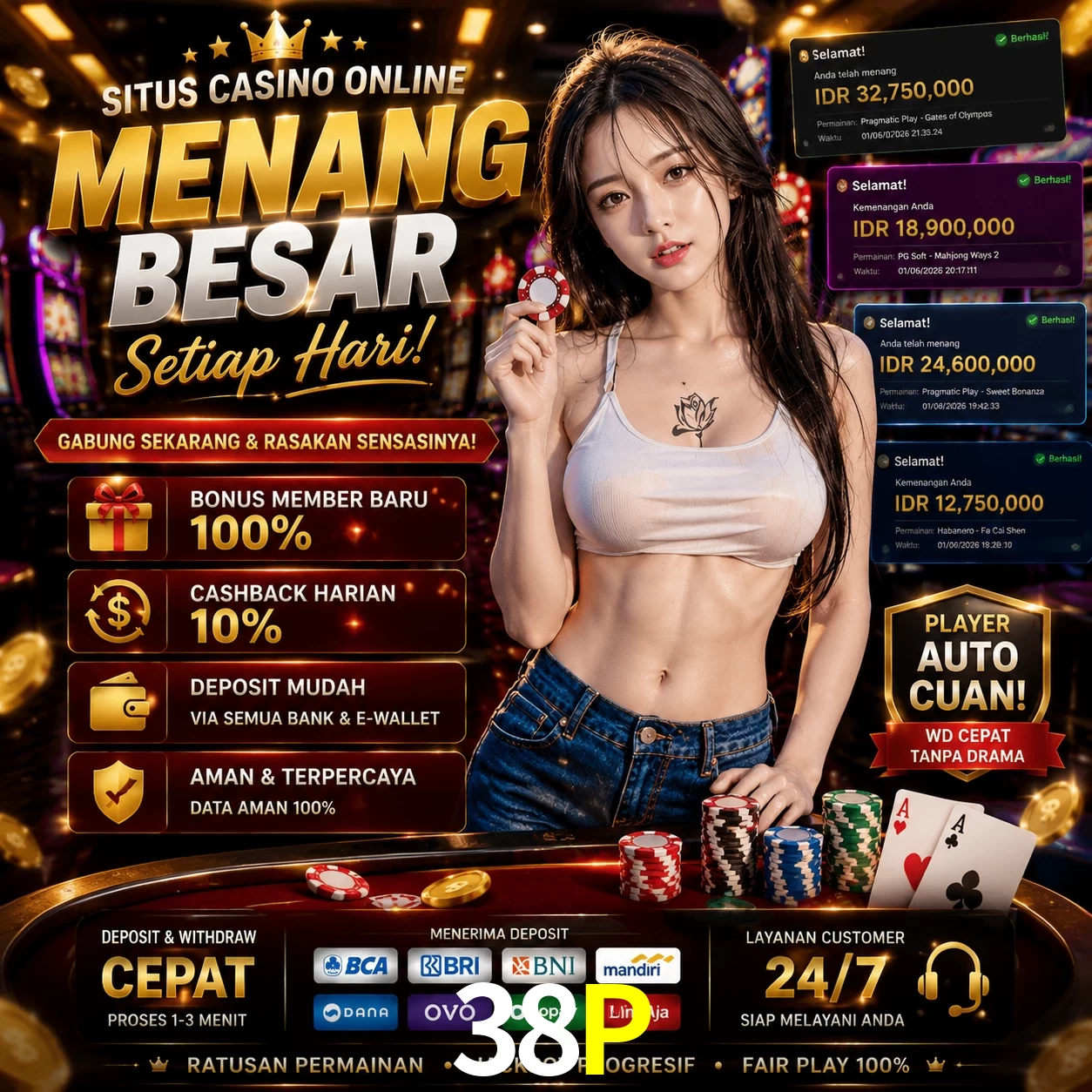 Starlight Princess - Slot game com multiplicadores na 38P